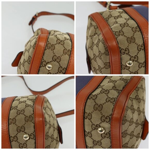 GUCCI GG Canvas Hand Bag 2way Beige Gold 269876 Auth 141858 - Picture 14 of 16